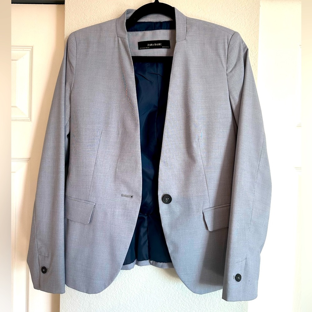 Light blue blazer from Zara